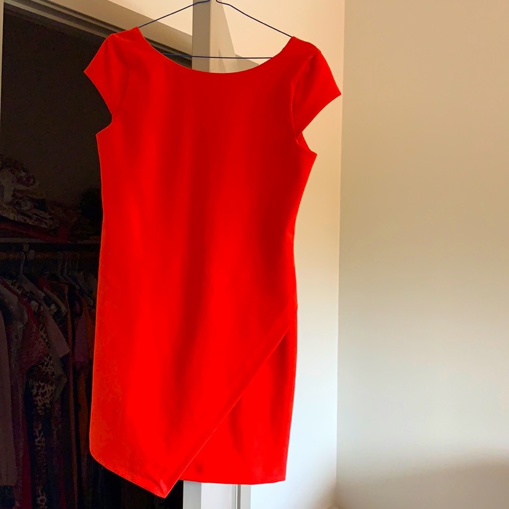 Zara dress warm coral